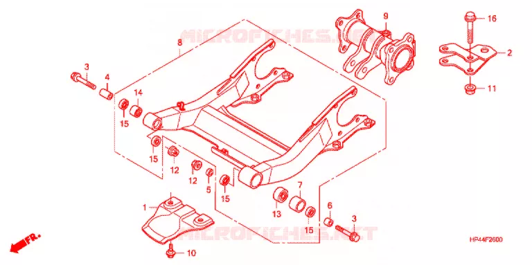 BRAS OSCILLANT Honda ATV 420 FOURTRAX 2007  TRX420FM7