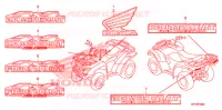 AUTOCOLLANTS pour Honda FOURTRAX 420 RANCHER 4X4 AT PS CAMO de 2009