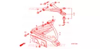 TRIANGLES AVANT pour Honda FOURTRAX 420 RANCHER 4X4 AT PS CAMO de 2009