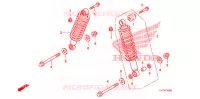 AMORTISSEUR ARRIERE pour Honda FOURTRAX 420 RANCHER 4X4 AT PS CAMO de 2011