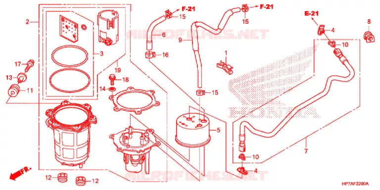 POMPE A ESSENCE Honda ATV 420 FOURTRAX 2013  TRX420FPAD