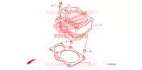 CYLINDRE pour Honda FOURTRAX 420 RANCHER 4X4 PS de 2010
