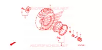 ROUE ARRIERE pour Honda FOURTRAX 420 RANCHER 4X4 PS de 2010