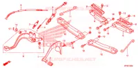 PEDALE   REPOSE PIED pour Honda FOURTRAX 420 RANCHER 2X4 Electric Shift de 2011