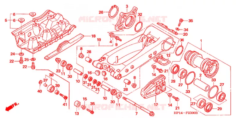 BRAS OSCILLANT Honda ATV 450 FOURTRAX 2007  TRX450ER7