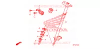 ARBRE DE DIRECTION pour Honda TRX 450 R SPORTRAX Electric Start WHITE de 2009