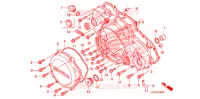 COUVERCLE DE CARTER MOTEUR DROIT pour Honda TRX 450 R SPORTRAX Electric Start WHITE de 2009