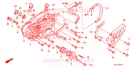 COUVERCLE DE CARTER MOTEUR GAUCHE pour Honda TRX 450 R SPORTRAX Electric Start WHITE de 2009