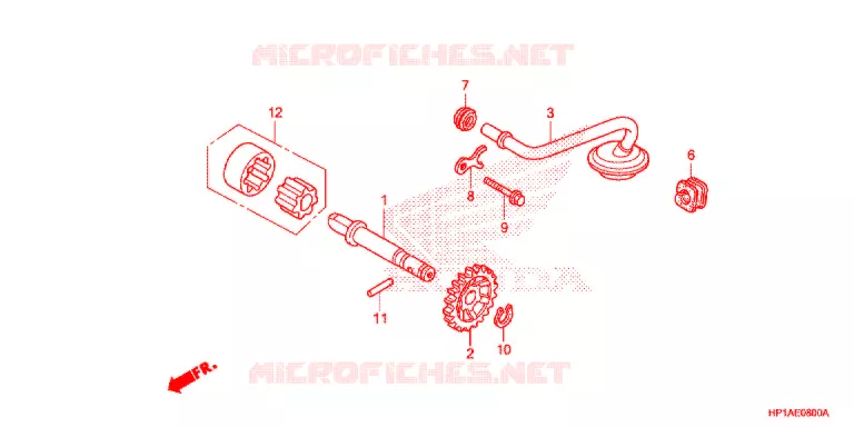 POMPE A HUILE Honda ATV 450 FOURTRAX 2012  TRX450ERC