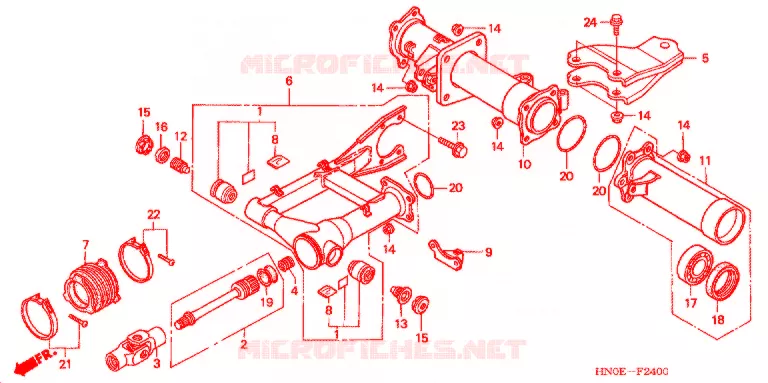 BRAS OSCILLANT Honda ATV 450 FOURTRAX 2004  TRX450FM4