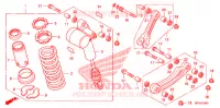 AMORTISSEUR ARRIERE pour Honda TRX 450 R Kick start de 2009