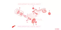 POMPE A HUILE pour Honda TRX 450 R Kick start de 2009