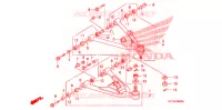 TRIANGLES AVANT pour Honda TRX 450 R Kick start de 2009