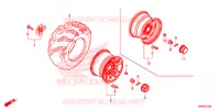 ROUE ARRIERE pour Honda FOURTRAX 500 RUBICON DCT EPS de 2015