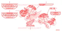 AUTOCOLLANTS pour Honda FOURTRAX 500 FOREMAN RUBICON DCT EPS de 2015