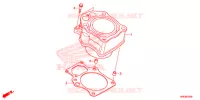 CYLINDRE pour Honda FOURTRAX 500 RUBICON DCT EPS de 2015
