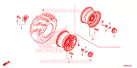 ROUE ARRIERE pour Honda FOURTRAX 500 RUBICON DCT EPS de 2015