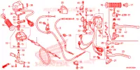 COMMODO   LEVIER   CABLE pour Honda FOURTRAX 500 FOREMAN 4X4 Electric Shift CAMO de 2014