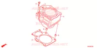CYLINDRE pour Honda FOURTRAX 500 FOREMAN 4X4 Electric Shift CAMO de 2014