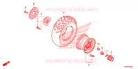 ROUE AVANT pour Honda FOURTRAX 500 FOREMAN 4X4 Electric Shift CAMO de 2016