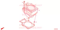 CYLINDRE pour Honda FOURTRAX 500 FOREMAN 4X4 Electric Shift, Power Steering Camo de 2014