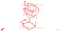 CYLINDRE pour Honda FOURTRAX 500 FOREMAN ES PS de 2014