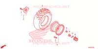 ROUE ARRIERE pour Honda FOURTRAX 500 FOREMAN ES PS de 2014