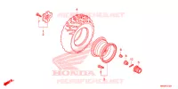 ROUE ARRIERE pour Honda FOURTRAX 500 FOREMAN ES PS de 2016