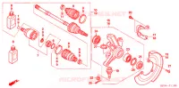 ARBRE DE ROUE  (TRX500FE/FM) pour Honda FOURTRAX 500 FOREMAN 4X4 Electric Shift de 2005