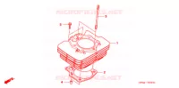 CYLINDRE pour Honda FOURTRAX 500 FOREMAN 4X4 Electric Shift de 2005