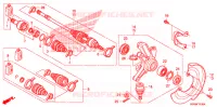 ARBRE DE ROUE  pour Honda FOURTRAX 500 FOREMAN ES de 2010