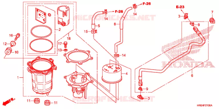 POMPE A ESSENCE Honda ATV 500 FOURTRAX 2012  TRX500FEC