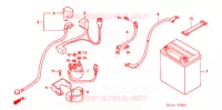 BATTERIE (TRX500FA/FGA'05) pour Honda FOURTRAX 500 RUBICON GPS de 2005
