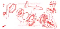 FLASQUE   MACHOIRES DE FREIN ARRIERE pour Honda FOURTRAX 500 RUBICON GPS de 2005