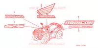 AUTOCOLLANTS pour Honda FOURTRAX 500 RUBICON GPS CAMO de 2008