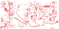 LEVIER DE GUIDON   CABLE   COMMODO pour Honda FOURTRAX 500 RUBICON GPS CAMO de 2008