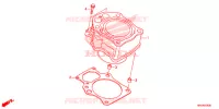 CYLINDRE pour Honda FOURTRAX 500 FOREMAN BASE de 2016