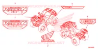 AUTOCOLLANTS pour Honda FOURTRAX 500 RUBICON de 2015