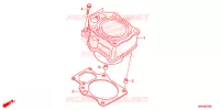CYLINDRE pour Honda FOURTRAX 500 RUBICON de 2015