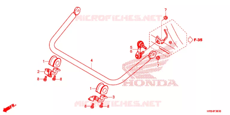 BARRE ANTI ROULIS Honda ATV 500 FOURTRAX 2015  TRX500FM5F
