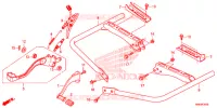 PEDALE   REPOSE PIED pour Honda FOURTRAX 500 RUBICON EPS RED de 2016