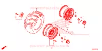 ROUE ARRIERE pour Honda FOURTRAX 500 RUBICON EPS RED de 2016