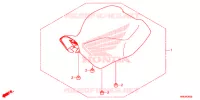 SELLE pour Honda FOURTRAX 500 RUBICON EPS RED de 2016
