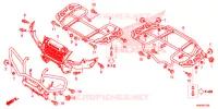SUPPORT pour Honda FOURTRAX 500 RUBICON EPS RED de 2016