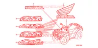 AUTOCOLLANTS pour Honda FOURTRAX 500 FOREMAN 4X4 CAMO de 2011
