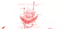 CYLINDRE pour Honda FOURTRAX 500 FOREMAN 4X4 CAMO de 2011