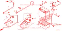 BATTERIE pour Honda FOURTRAX 500 FOREMAN de 2012