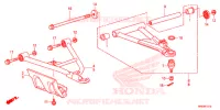 TRIANGLES AVANT pour Honda FOURTRAX 500 FOREMAN 4X4 CAMO de 2013