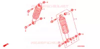 AMORTISSEUR AVANT pour Honda FOURTRAX 500 FOREMAN 4X4 Electric Shift, Power Steering de 2008