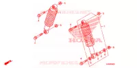 AMORTISSEUR AVANT pour Honda FOURTRAX 500 FOREMAN 4X4 Electric Shift, Power Steering de 2009